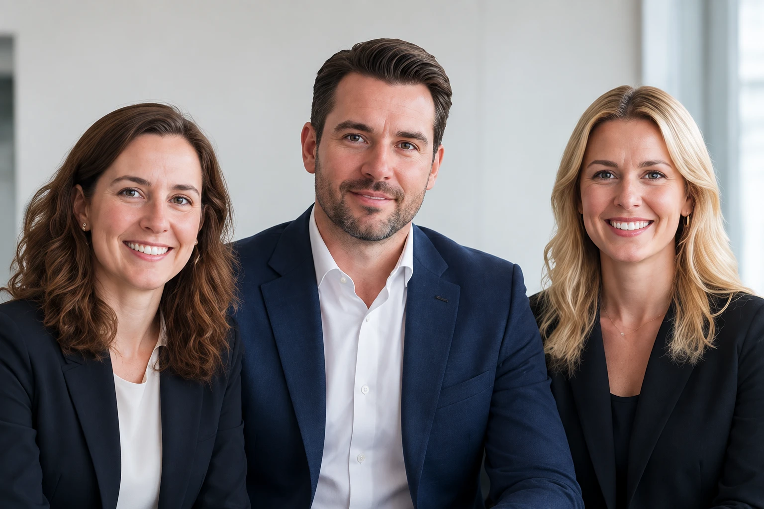 Het team van Claimhof: Sanne Jansen, Jeroen de Hoop en Marloes de Vries